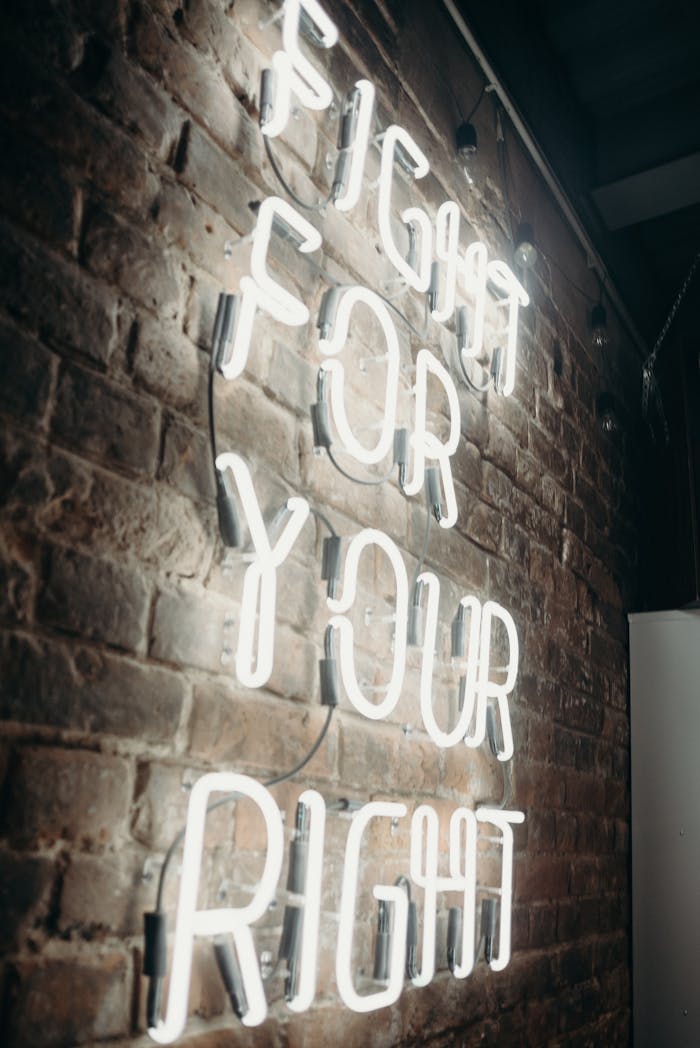 Brown Brick Wall With Quote